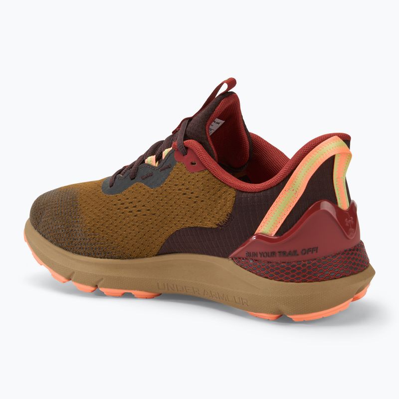 Under Armour Sonic Trail men's running shoes coyote/earthen orange/flare orange 3