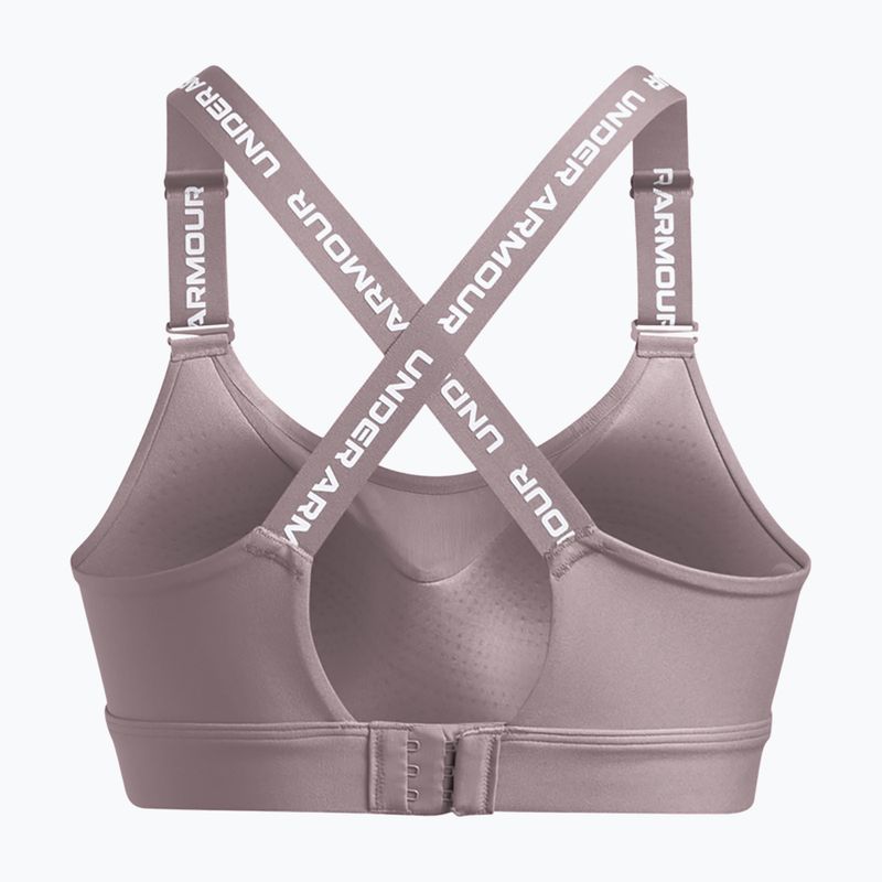 Under Armour Infinity High 2.0 tetra gray/white training bra 5