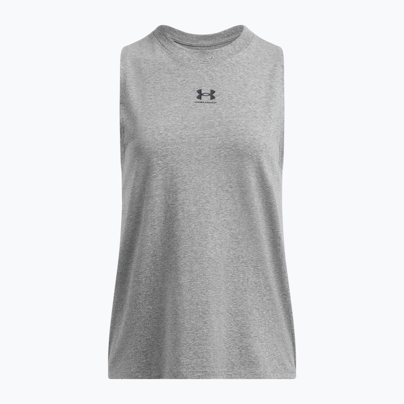 Women's Under Armour Rival Muscle Tank training tank top castlerock/black 3