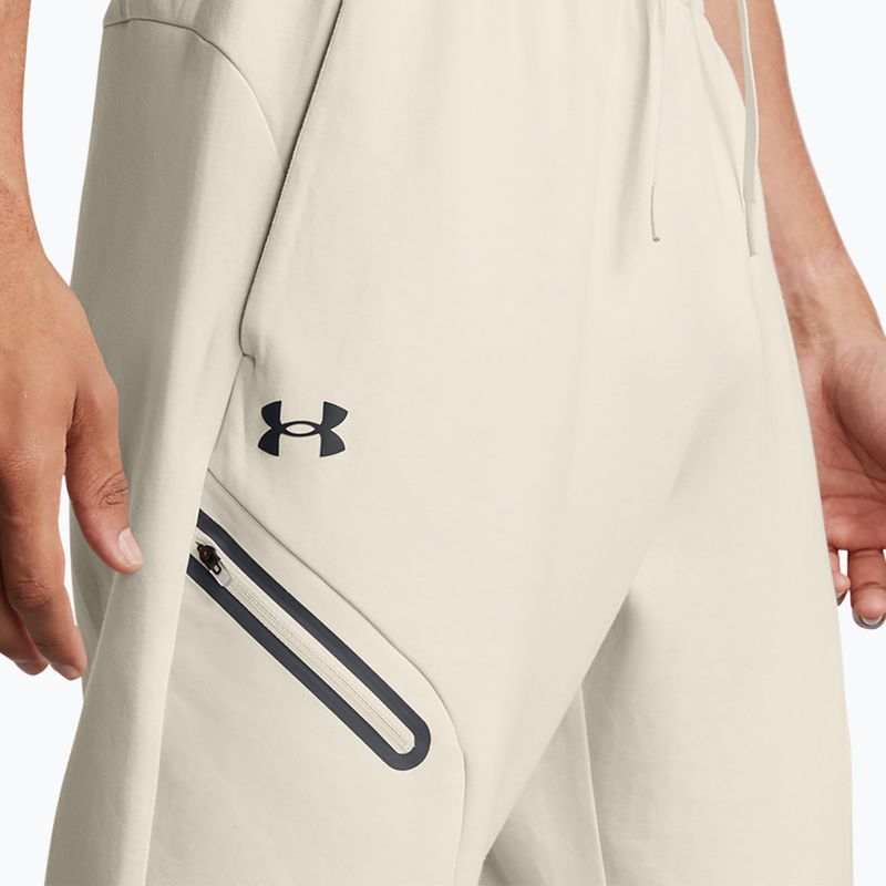 Men's Under Armour Unstoppable Fleece summit white/black trousers 4