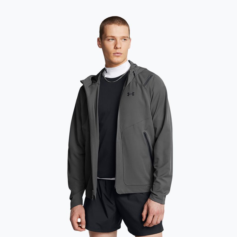 Men's training jacket Under Armour Unstoppable LC castlerock/black