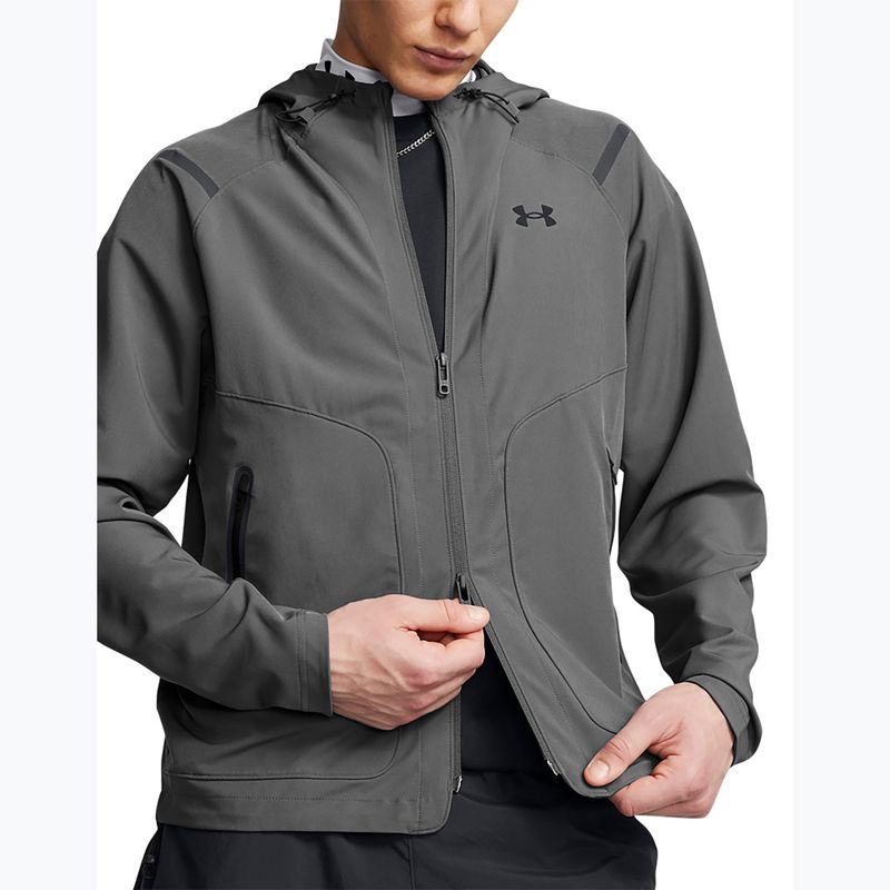 Men's training jacket Under Armour Unstoppable LC castlerock/black 4