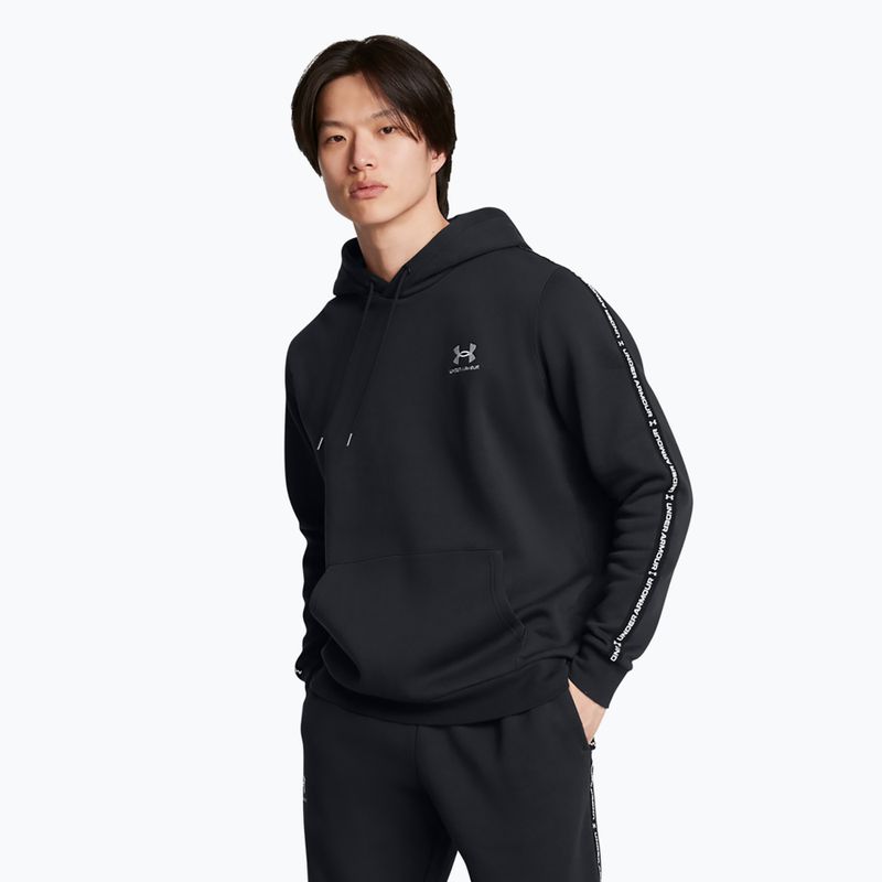 Men's Under Armour Icon Fleece HD sweatshirt black/white