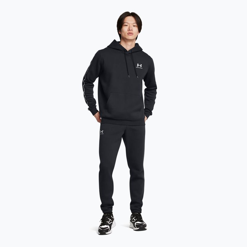 Men's Under Armour Icon Fleece HD sweatshirt black/white 2