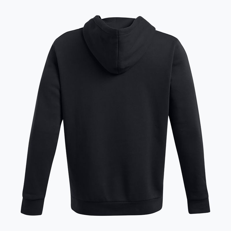 Men's Under Armour Icon Fleece HD sweatshirt black/white 6