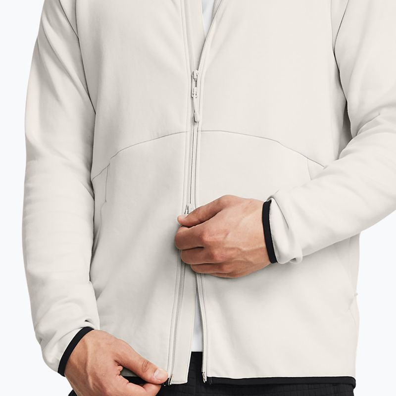 Men's sweatshirt Under Armour Unstoppable Fleece Full Zip HD summit white/black 4