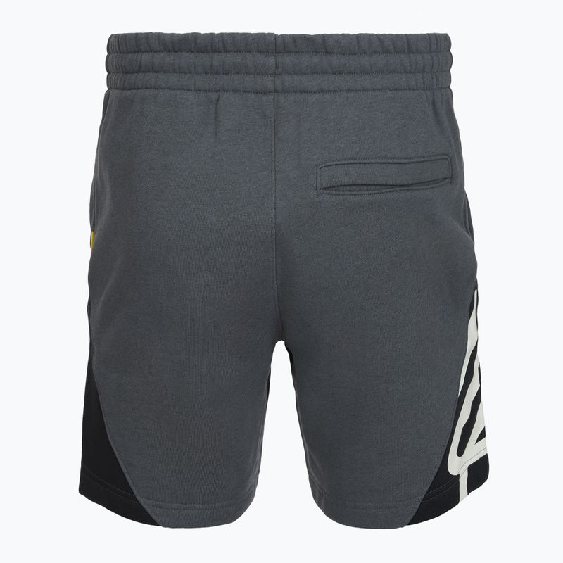 Men's Under Armour Curry Splash Fleece Shorts castlerock full heather/black/white clay 2