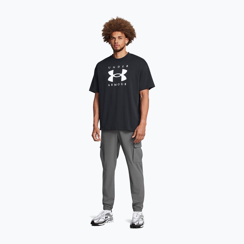 Men's training trousers Under Armour Vibe Woven Cargo castlerock/black 2