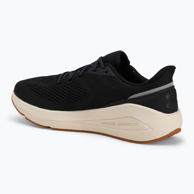 Under Armour Sonic 7 men's running shoes black/stone/anthracite 3