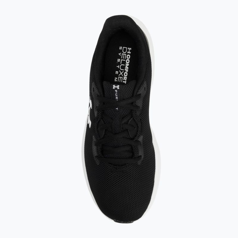 Men's running shoes Under Armour Charged Pursuit 4 black/black/white 5