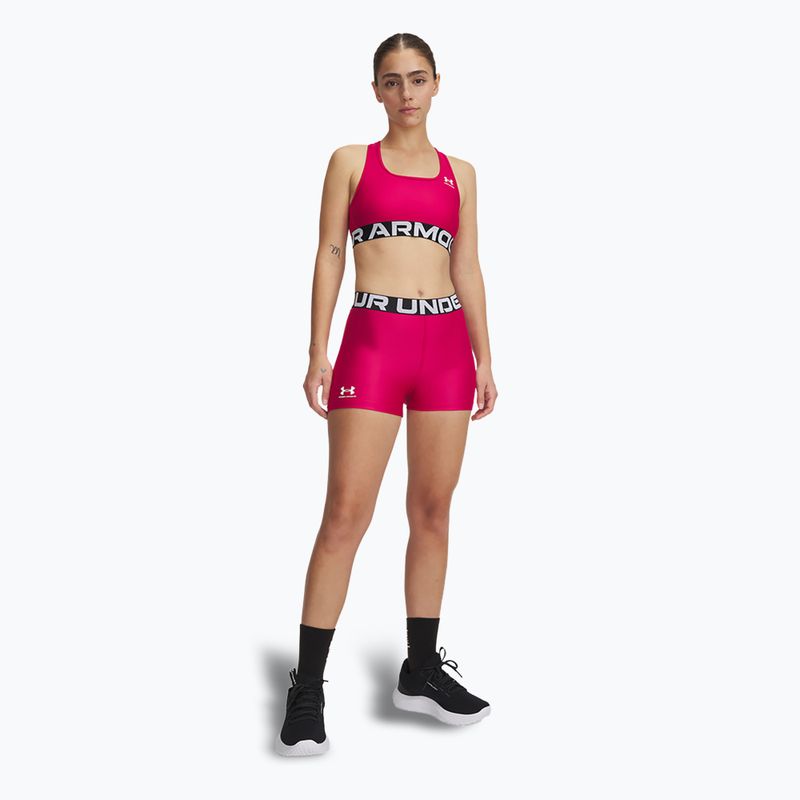 Women's shorts Under Armour HG Authentics horizon shaded fuchsia/white 2