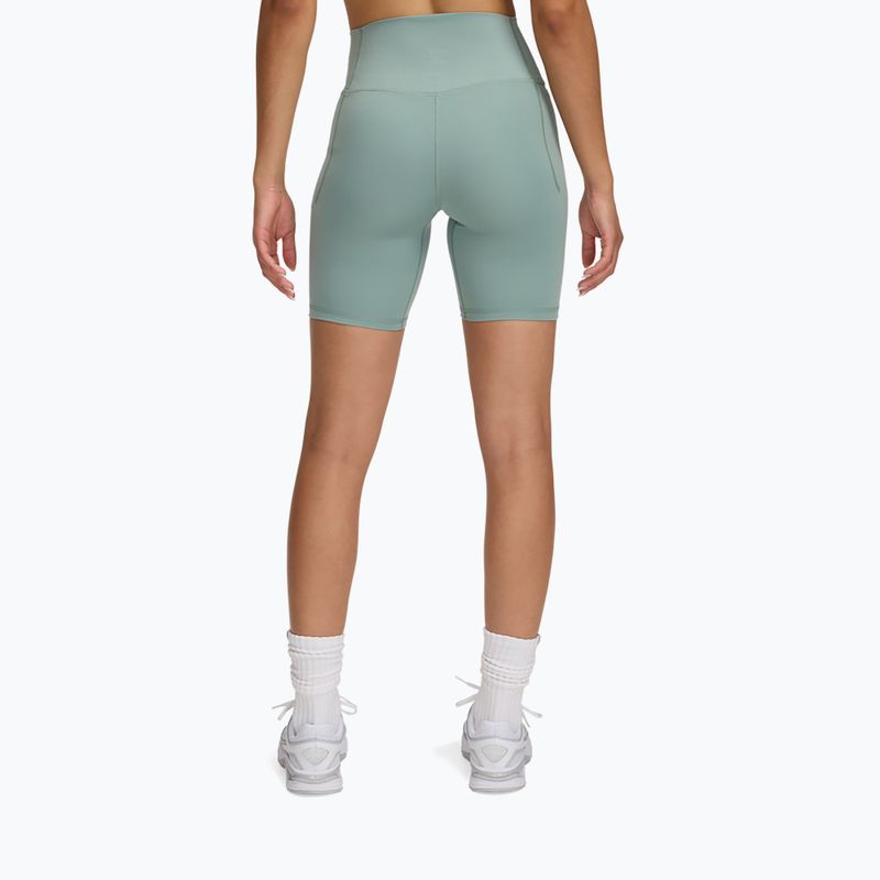 Women's training shorts Under Armour Meridian Bike 7in silica green 2