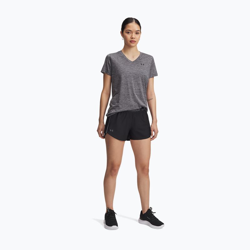 Women's shorts Under Armour Tech Play Up black/castlerock 2