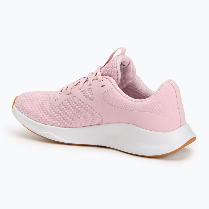 Women's training shoes Under Armour W Charged Aurora 2 prime pink/white/metallic silver 3