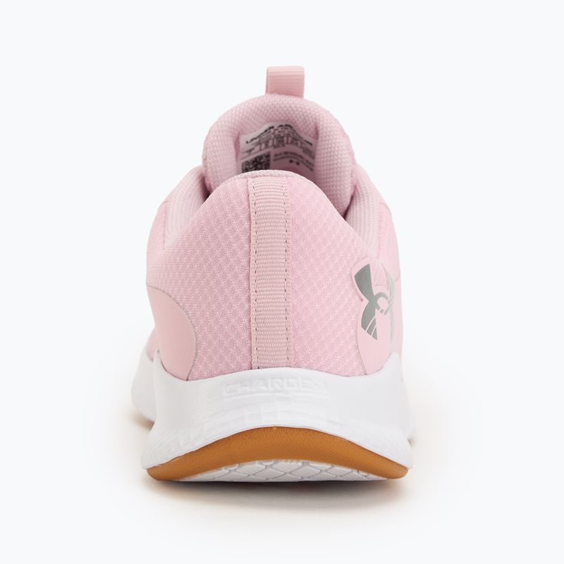 Women's training shoes Under Armour W Charged Aurora 2 prime pink/white/metallic silver 6