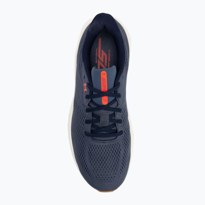 Men's running shoes Under Armour Sonic 7 downpour gray/white quartz/midnight navy 5