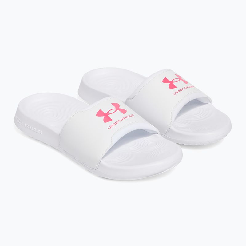 Under Armour Ignite Select women's flip-flops white/white/super pink 2