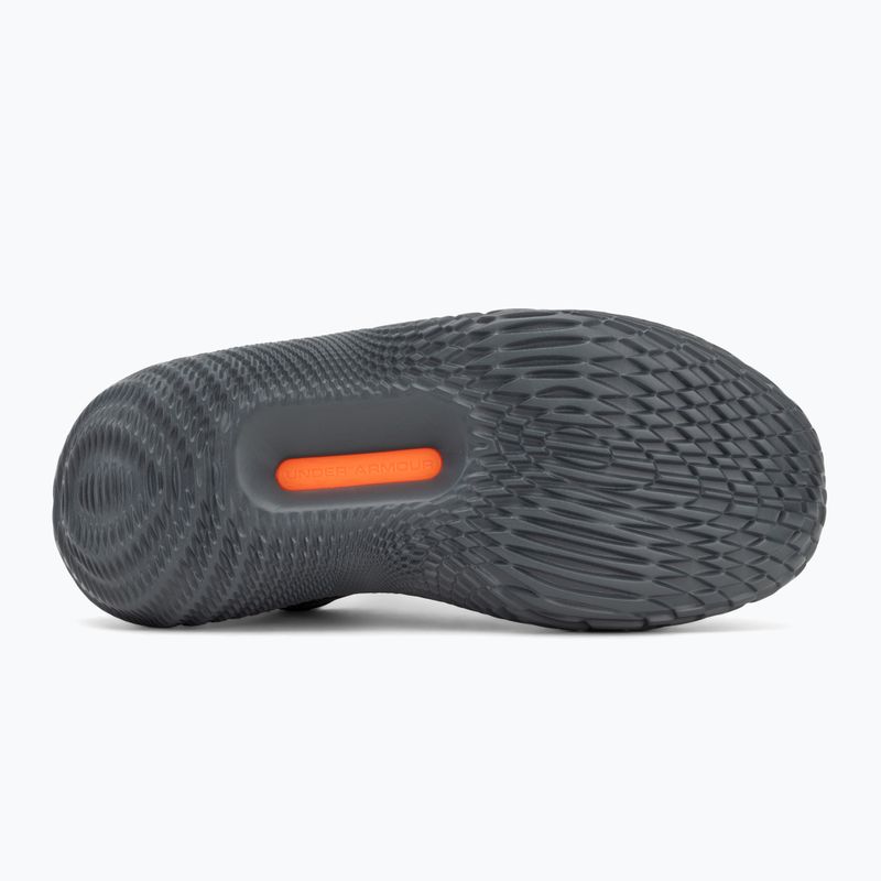 Under Armour Flow Futr X 4 UAA basketball shoes black/castlerock/blaze orange 4