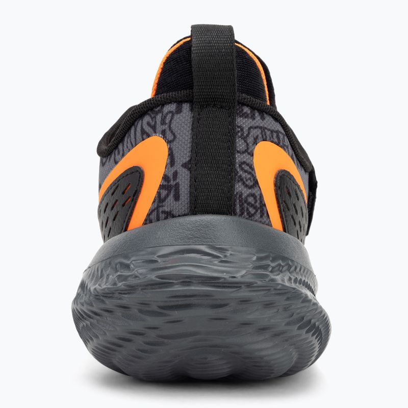 Under Armour Flow Futr X 4 UAA basketball shoes black/castlerock/blaze orange 6