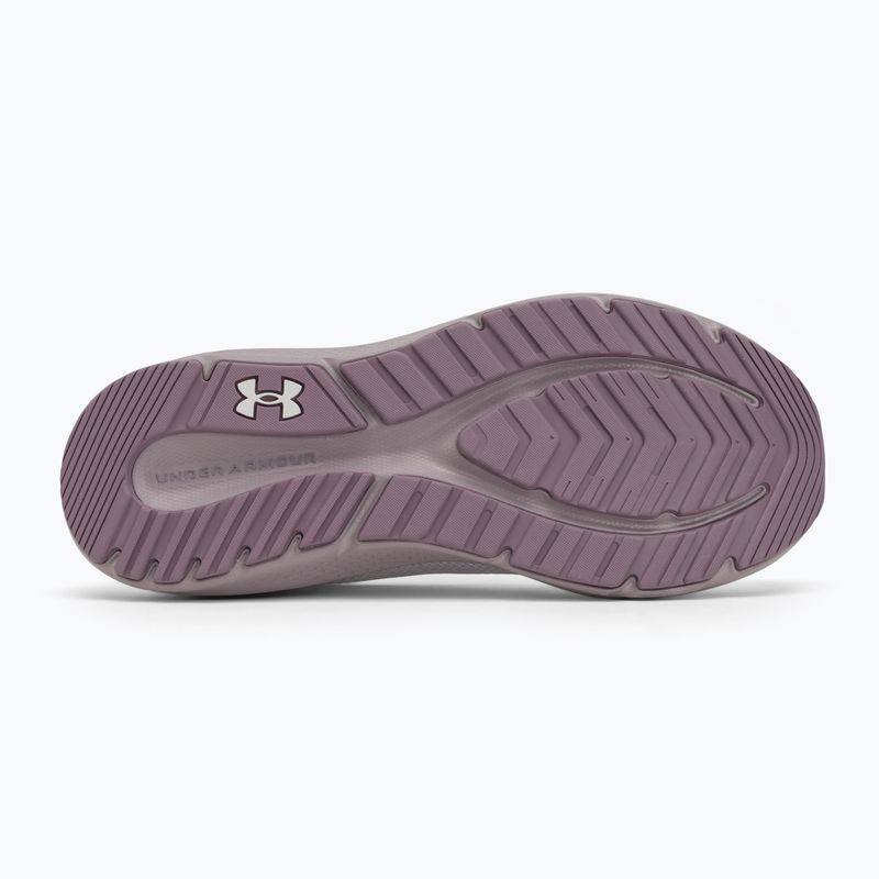 Women's running shoes Under Armour Charged Pursuit 4 white/white/purple prime 4