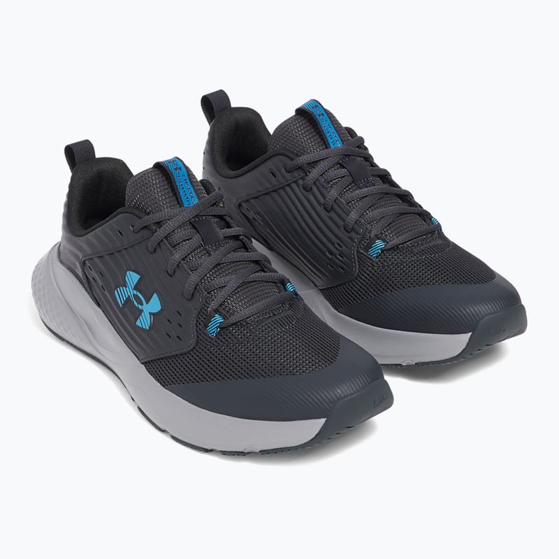Men's training shoes Under Armour Commit 4 anthracite/steel/ether blue 3