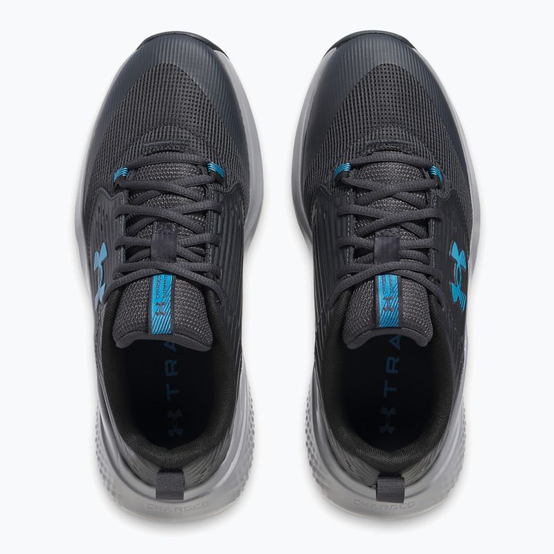 Men's training shoes Under Armour Commit 4 anthracite/steel/ether blue 4