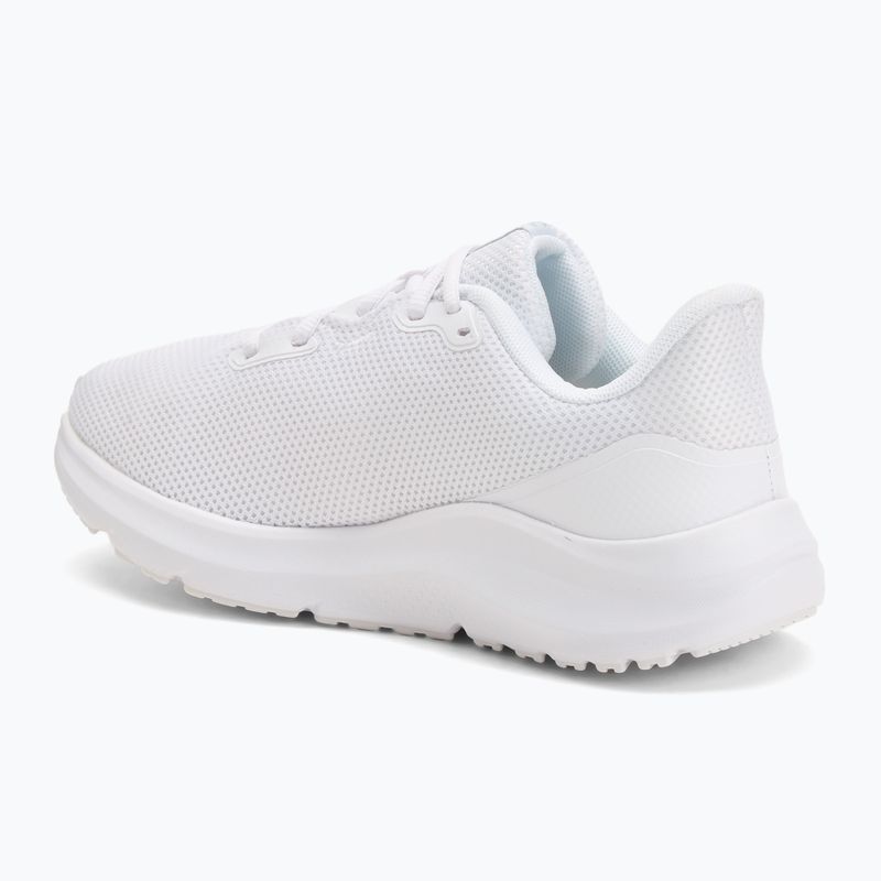 Women's running shoes Under Armour Charged Pursuit 4 white/white/metallic silver 3
