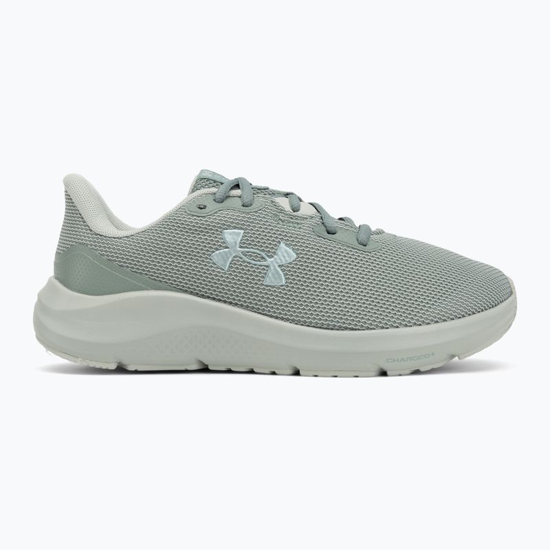 Women's running shoes Under Armour Charged Pursuit 4 silica green/silica green/metallic silica 2