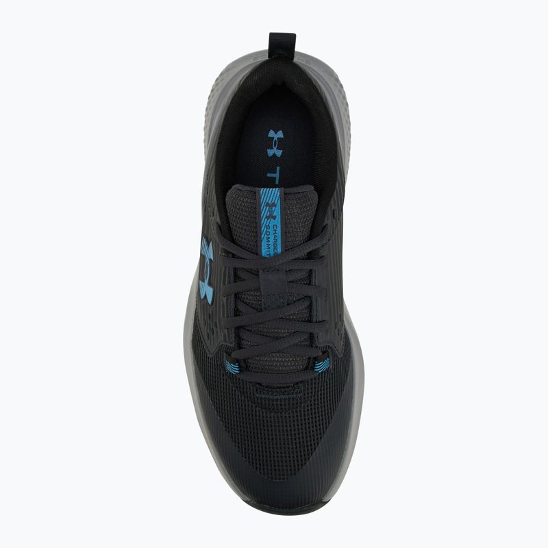Men's training shoes Under Armour Commit 4 anthracite/steel/ether blue 5