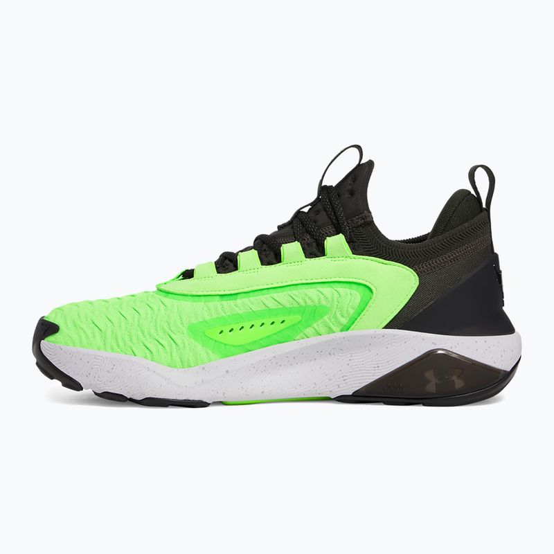 Under Armour Project Rock 7 men's training shoes baroque green/hyper green/black 9
