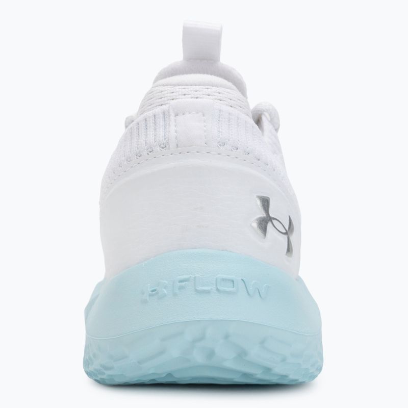 Women's training shoes Under Armour Dynamic 2 white/stream/metallic silver 6