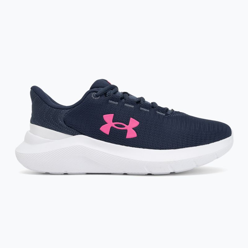 Women's running shoes Under Armour Phade RN 3 downpour gray/downpour gray/aero pink 2