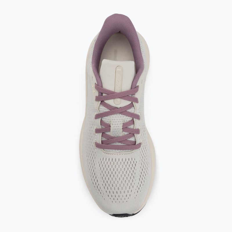 Women's running shoes Under Armour Sonic 7 summit white/white quartz/white quartz 5