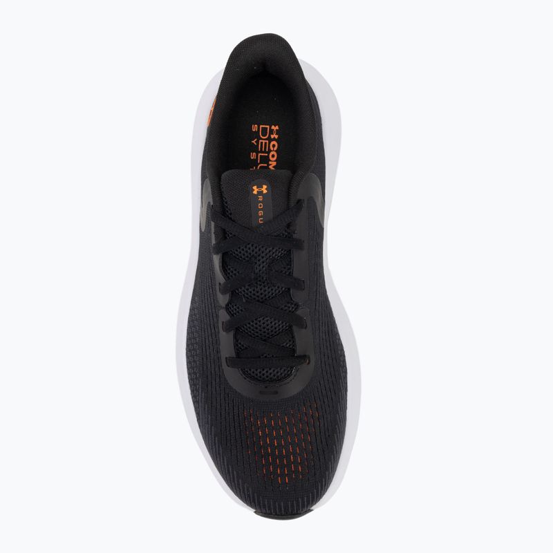 Under Armour Charged Rogue 5 men's running shoes black/black/blaze orange 5