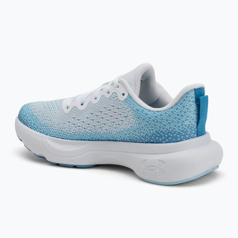Women's running shoes Under Armour Infinite white/ether blue/white 3