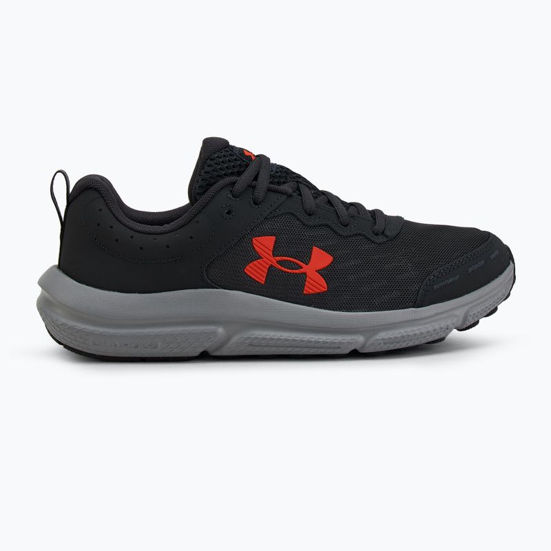 Under Armour Charged Assert 10 men's running shoes anthracite/anthracite/ares red 2