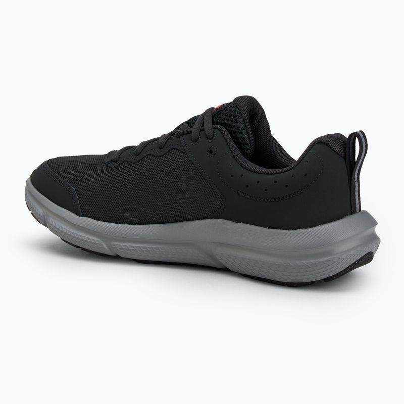 Under Armour Charged Assert 10 men's running shoes anthracite/anthracite/ares red 3