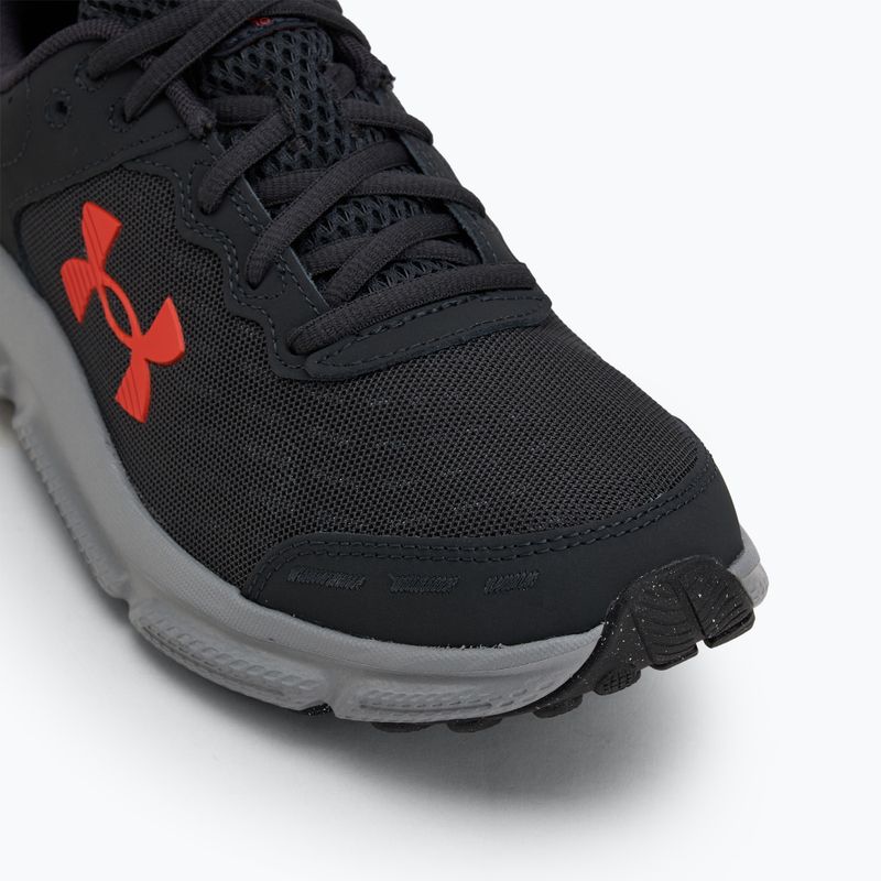 Under Armour Charged Assert 10 men's running shoes anthracite/anthracite/ares red 7