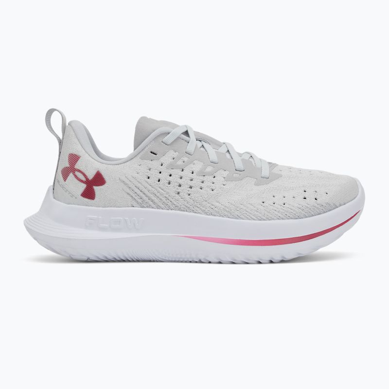 Women's running shoes Under Armour Velociti 4 SE halo gray/mod gray/shaded fuchsia 2
