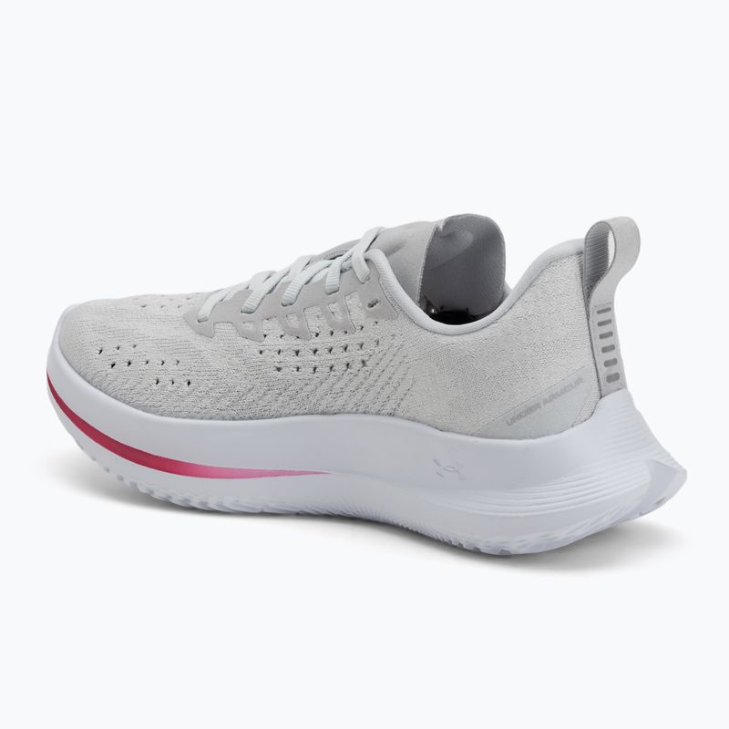 Women's running shoes Under Armour Velociti 4 SE halo gray/mod gray/shaded fuchsia 3