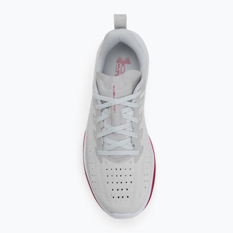 Women's running shoes Under Armour Velociti 4 SE halo gray/mod gray/shaded fuchsia 5