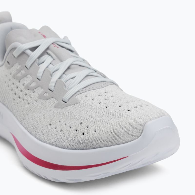 Women's running shoes Under Armour Velociti 4 SE halo gray/mod gray/shaded fuchsia 7