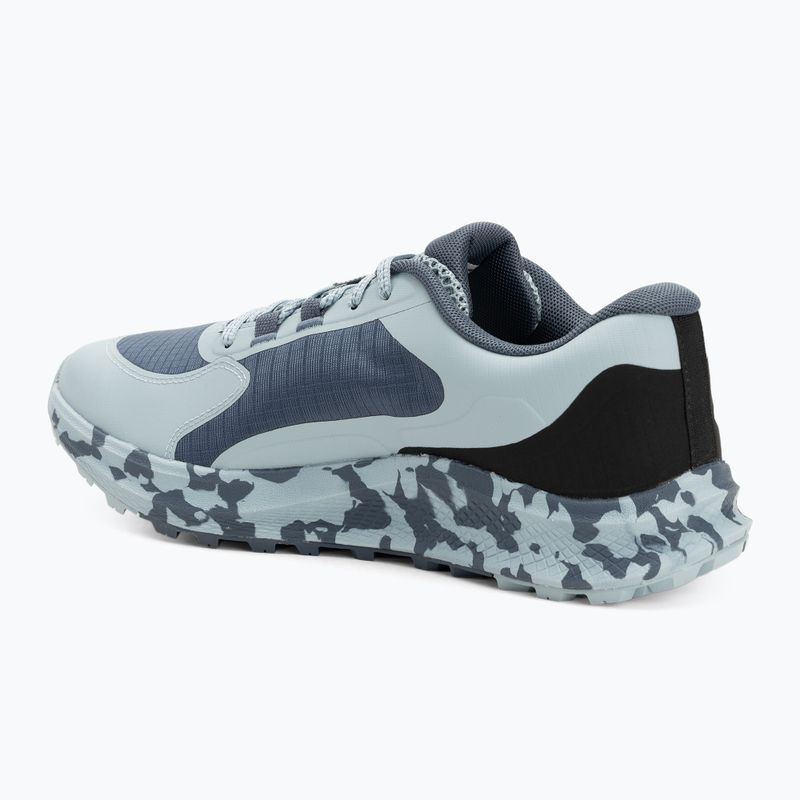 Under Armour Charged Bandit Trail 3 men's running shoes downpour gray/harbor blue/hyper green 3