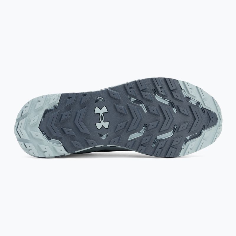 Under Armour Charged Bandit Trail 3 men's running shoes downpour gray/harbor blue/hyper green 4