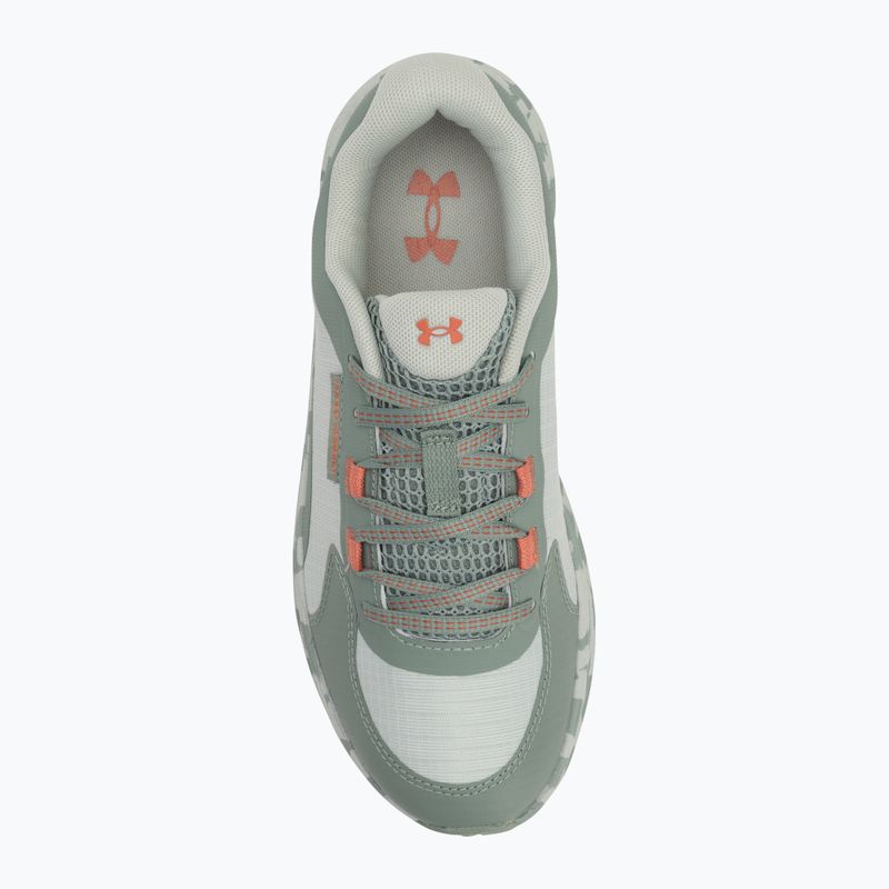 Women's running shoes Under Armour Charged Bandit Trail 3 hydro green/silica green/blush orange 5