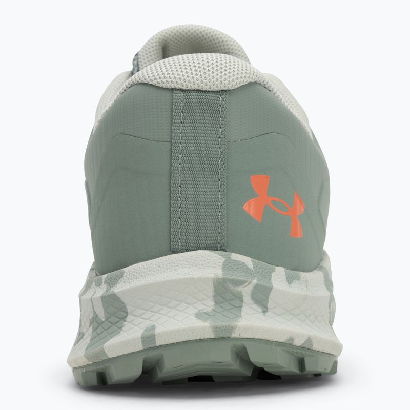Women's running shoes Under Armour Charged Bandit Trail 3 hydro green/silica green/blush orange 6