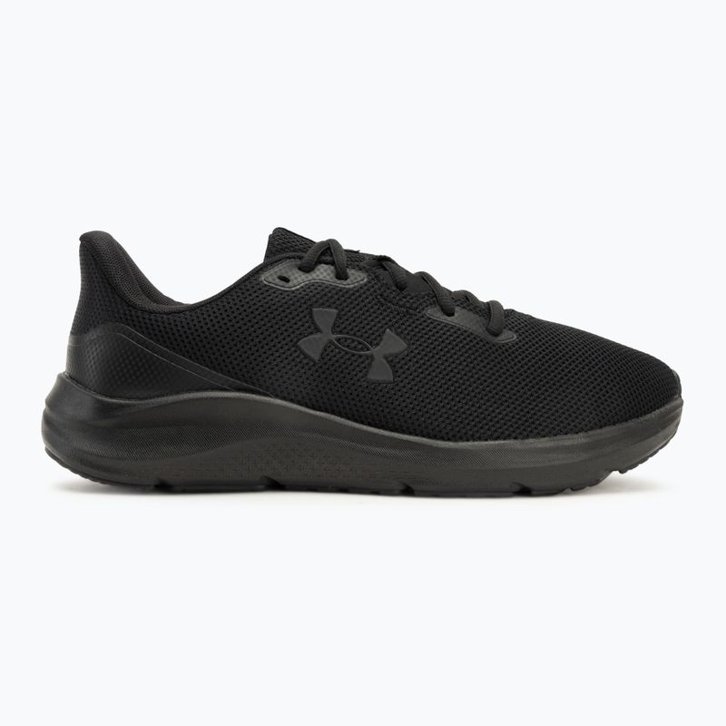 Men's running shoes Under Armour Charged Pursuit 4 black/black/black 2