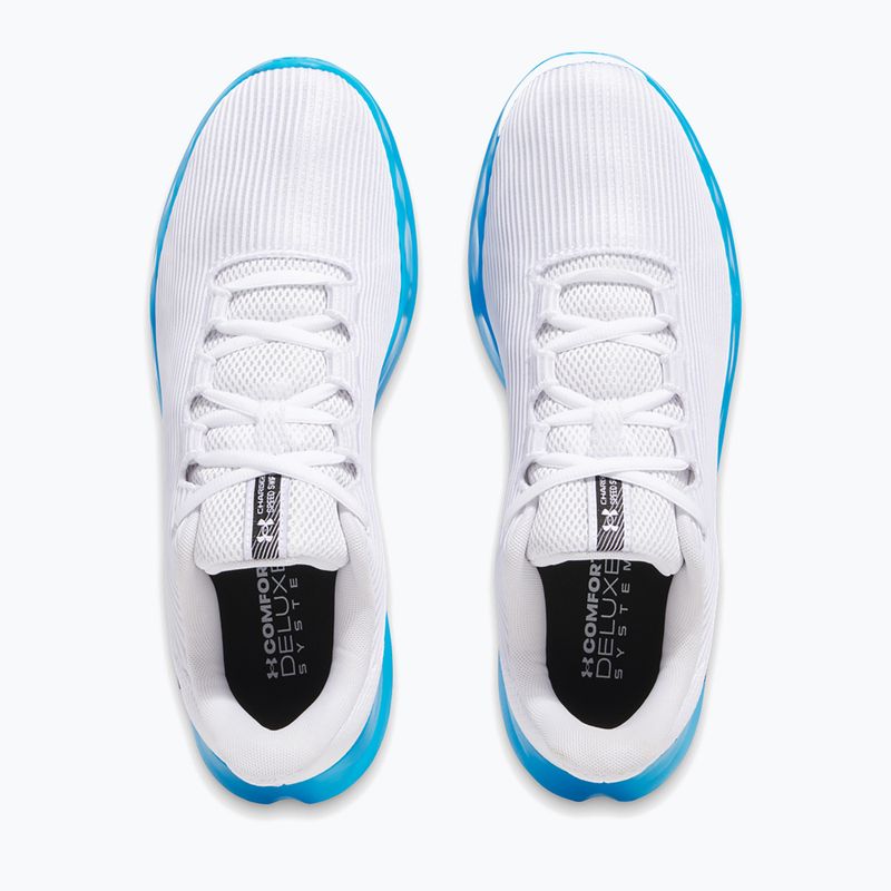 Men's Under Armour Charged Speed Swift white/electric blue/black running shoes 3