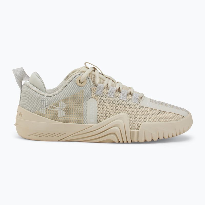 Women's training shoes Under Armour TriBase Reign 6 ivory dune/stone/white 2