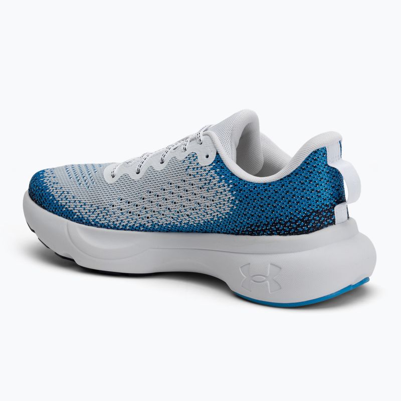 Under Armour Infinite white/electric blue/white men's running shoes 3